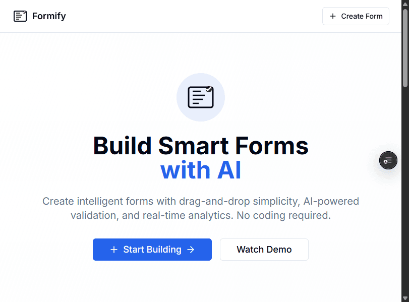 Formify Builder snapshot